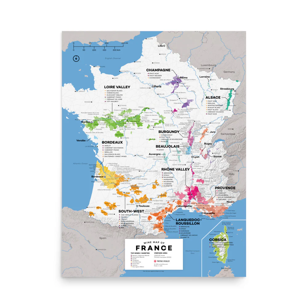 France Wine Map - 2nd Edition - Image 3