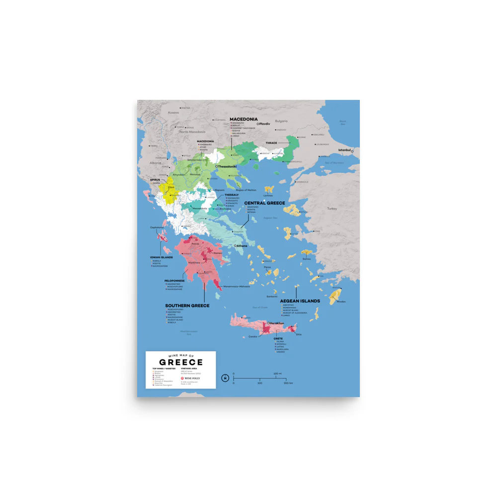 Greece Wine Map - 2nd Edition - Image 4