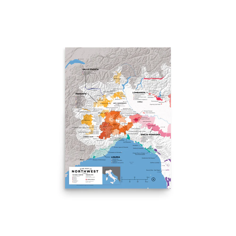Northwest Italy Wine Map - 2nd Edition - Image 4