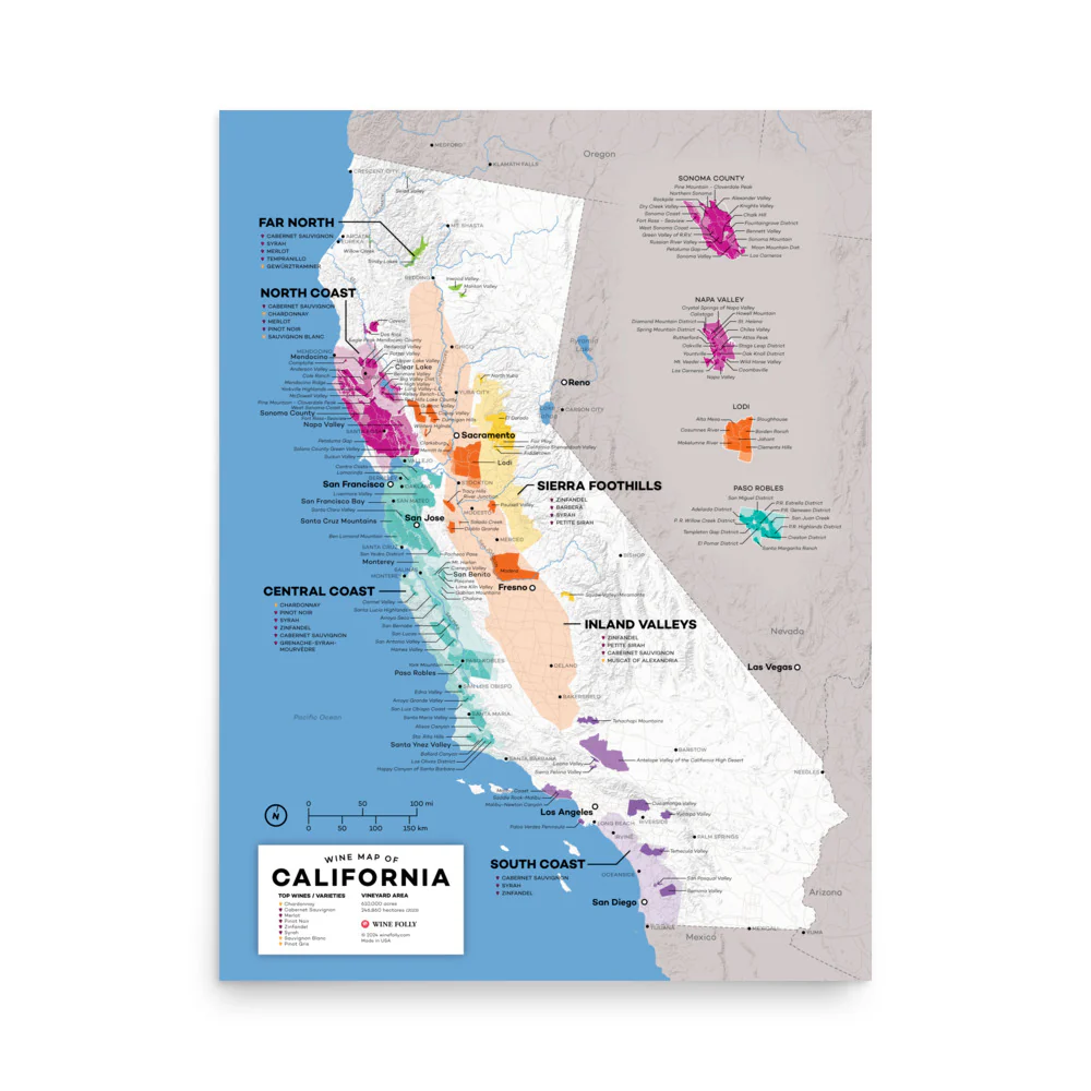 California Wine Map - 2nd Edition - Image 3